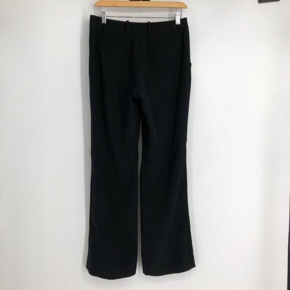 Anne Klein Black Hook and Zip close Flared leg Dress Pants size 2 - Picture 2 of 12